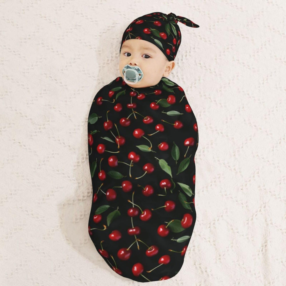 Muishi newborn hat set with swaddle blanket for cozy baby outfits.