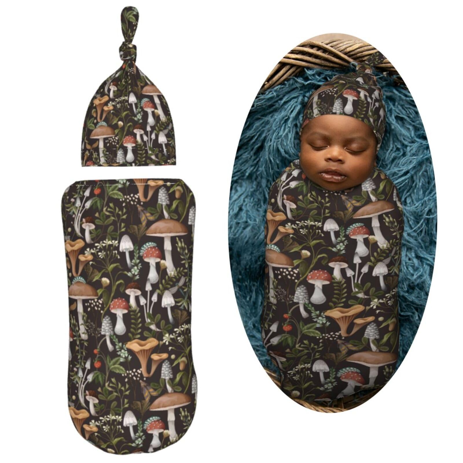 Muishi newborn hat showing soft, snug fit