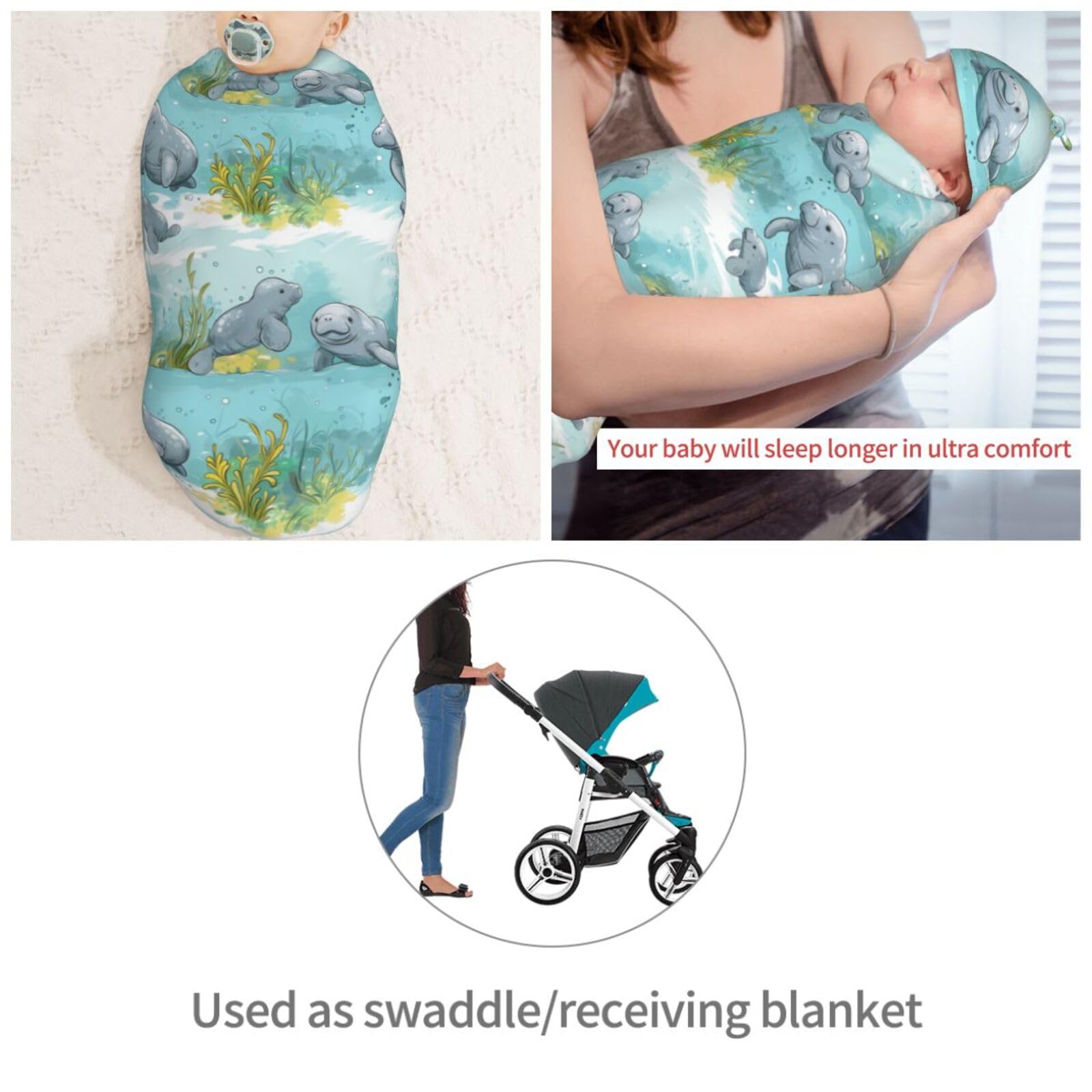 Muishi newborn blanket in soft polyester caresses baby skin