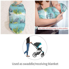Muishi newborn blanket in soft polyester caresses baby skin