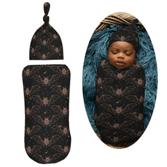 Muishi Night Bat Moon swaddle blanket edges smooth for gentle baby touch