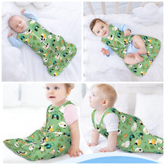 Muishi sleep sack double zipper enables easy diaper changes at night
