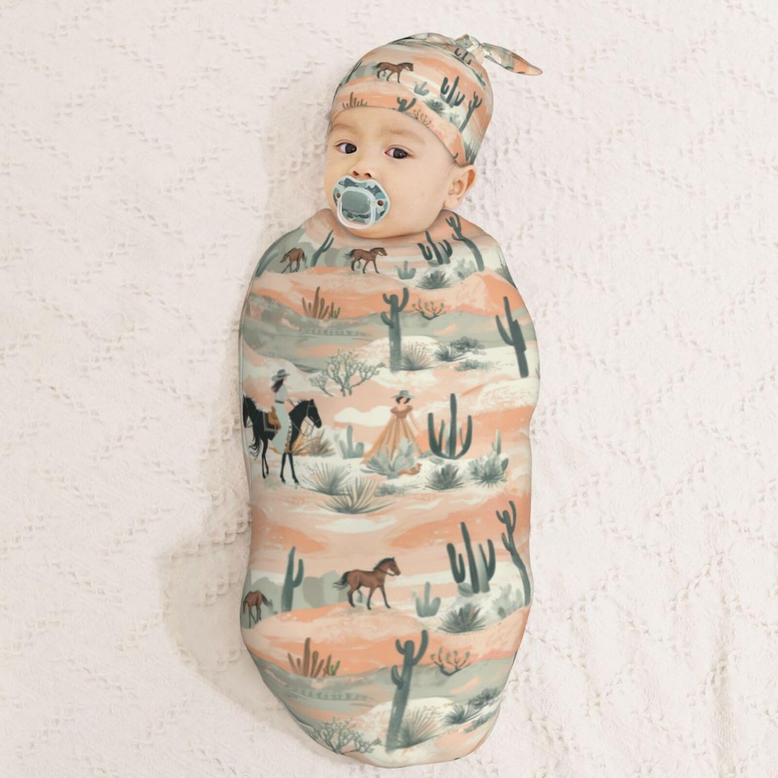 Muishi soft polyester swaddle blanket edge and texture for gentle wrapping