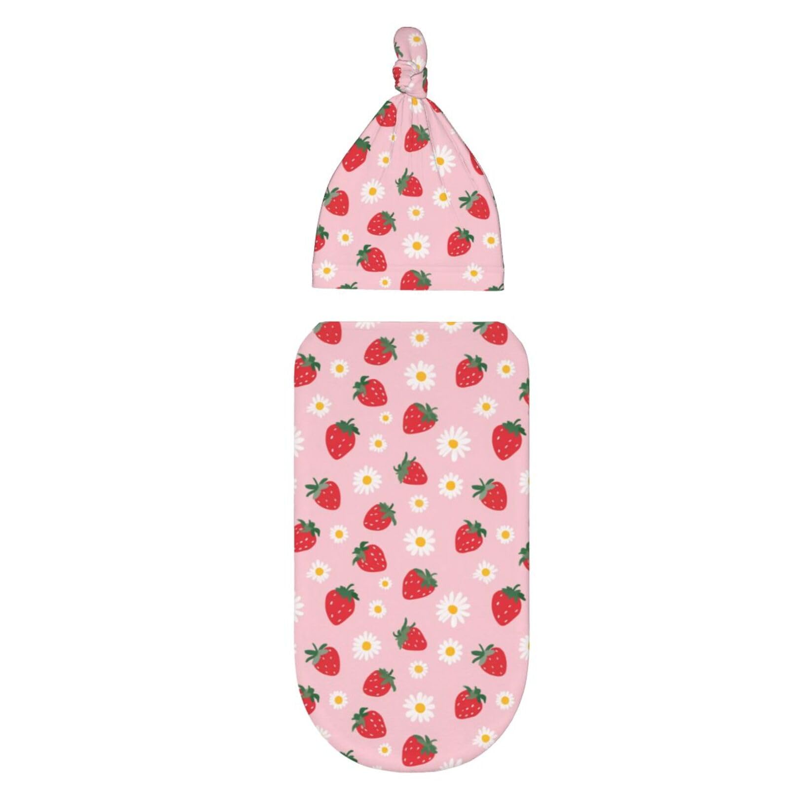 Muishi strawberry flowers cozy multiuse set for home and hospital wear