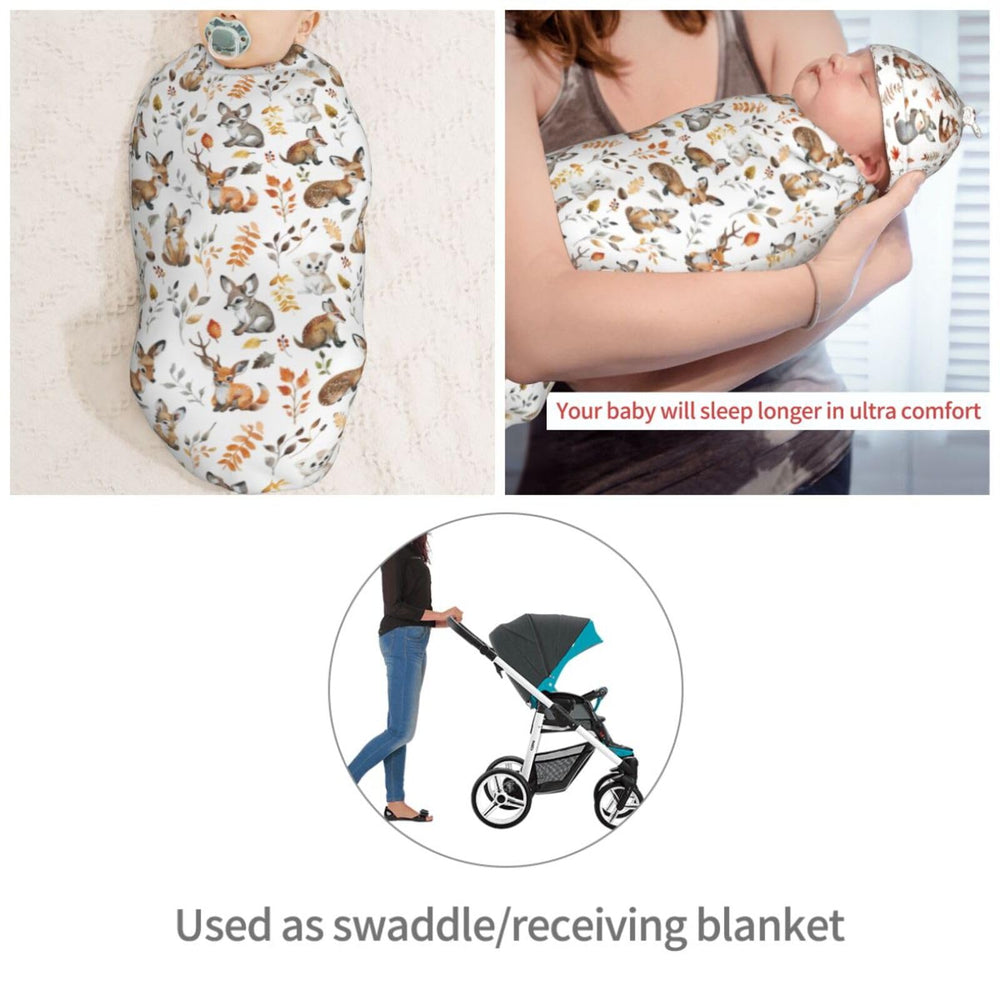 Muishi newborn swaddle blanket sized 20.8 by 11.4 inches, versatile wrap.