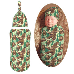 Muishi swaddle blanket fabric close-up shows soft polyester texture