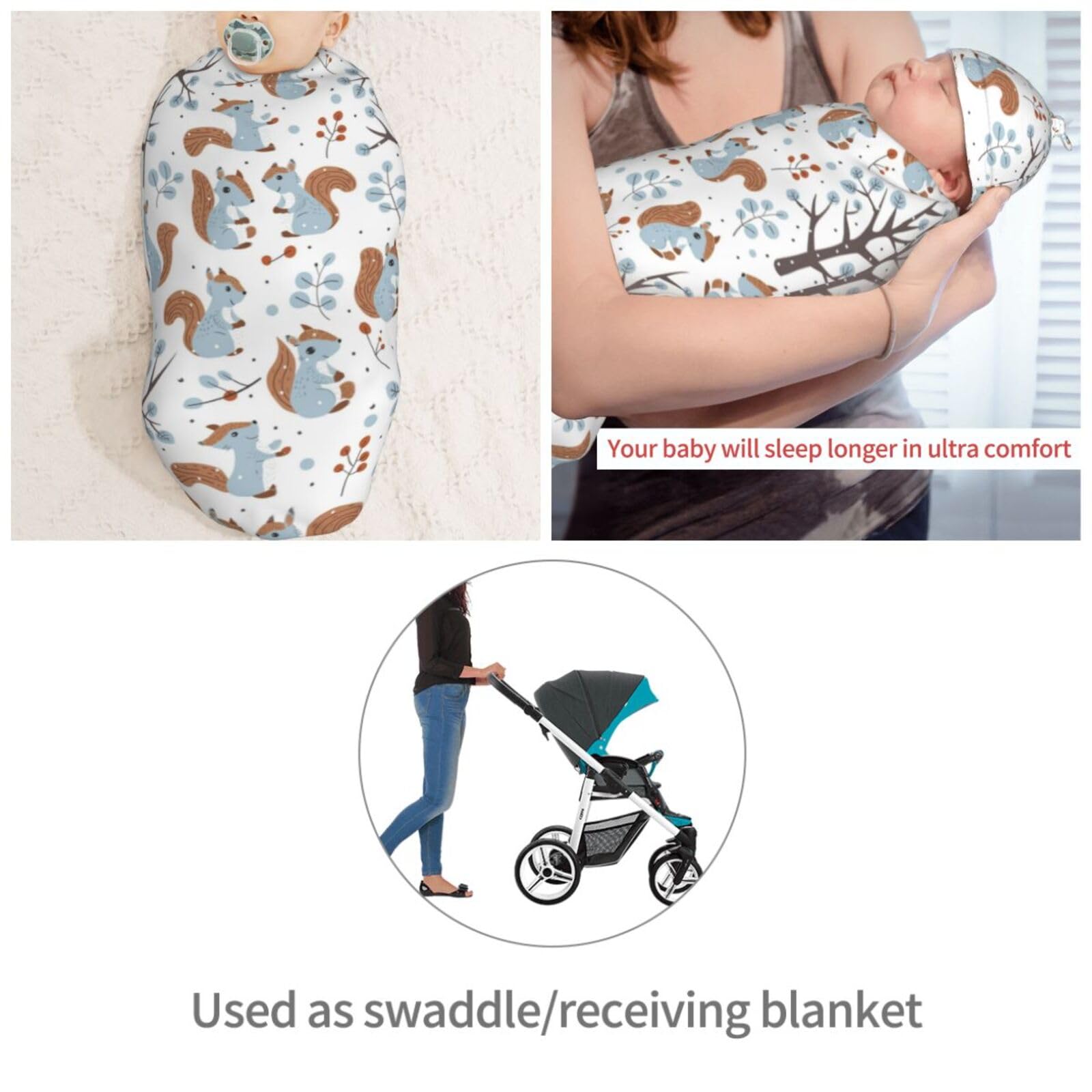 Muishi swaddle blanket no zipper edge details