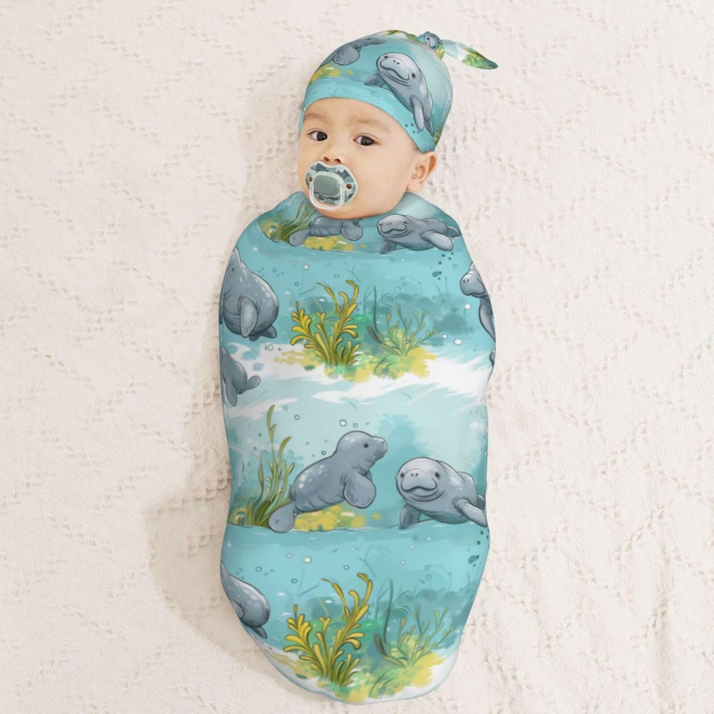Muishi cocoon-shaped wrap demonstrates safe, snug newborn swaddle