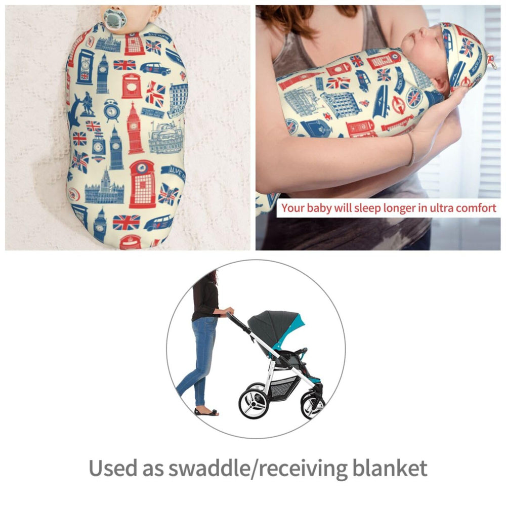 Muishi Vintage British Flag newborn photography prop for timeless baby portraits.