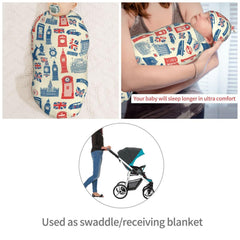 Muishi Vintage British Flag newborn photography prop for timeless baby portraits.