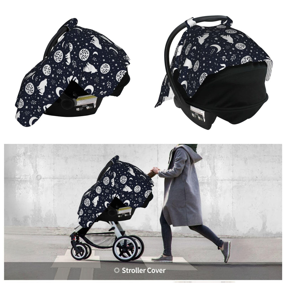 Muishi Wolf Star Moon plush back fabric skin-friendly for baby comfort