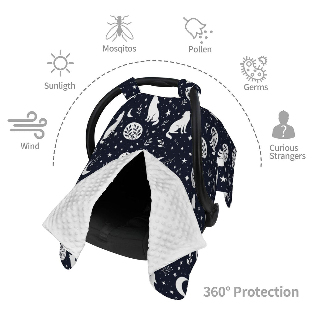 Muishi Wolf Star Moon versatile canopy doubles as a cozy blanket
