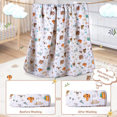 MUKIN baby blanket 47x47 inch crib size for comfortable daytime naps.