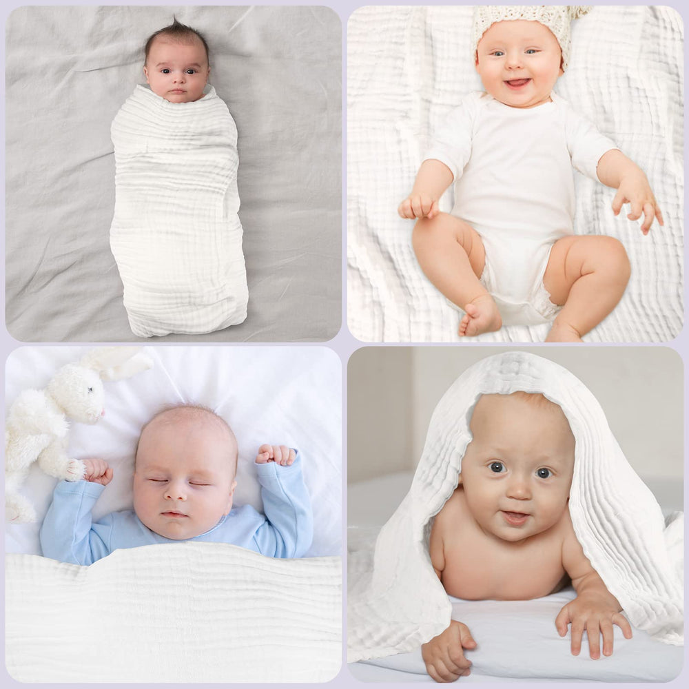 MUKIN baby towel doubles as nursing cover or stroller blanket.