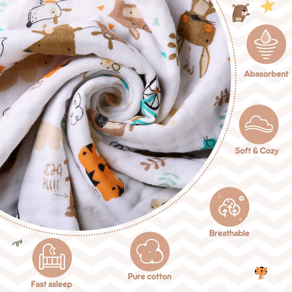 MUKIN unisex design baby blanket with neutral pattern for any gender.
