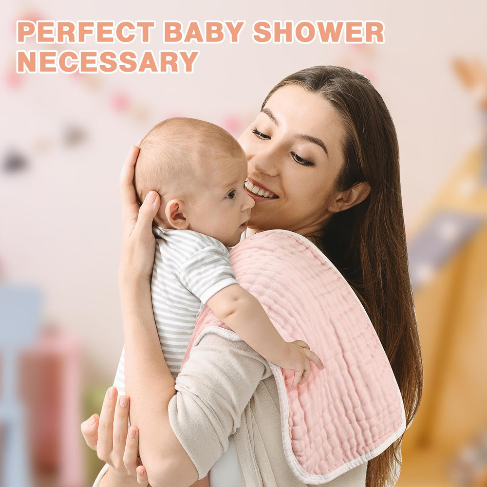 MUKIN burp cloths emphasize durability and easy care for busy households.