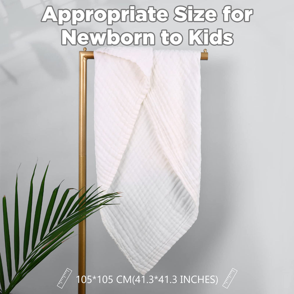 MUKIN towel showcases ultra-soft cotton and fast absorption for newborns.