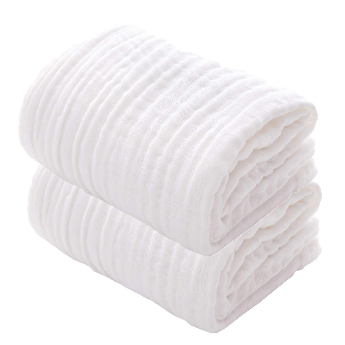 MUKIN baby towel with honeycomb embossing offers quick absorption and warmth.
