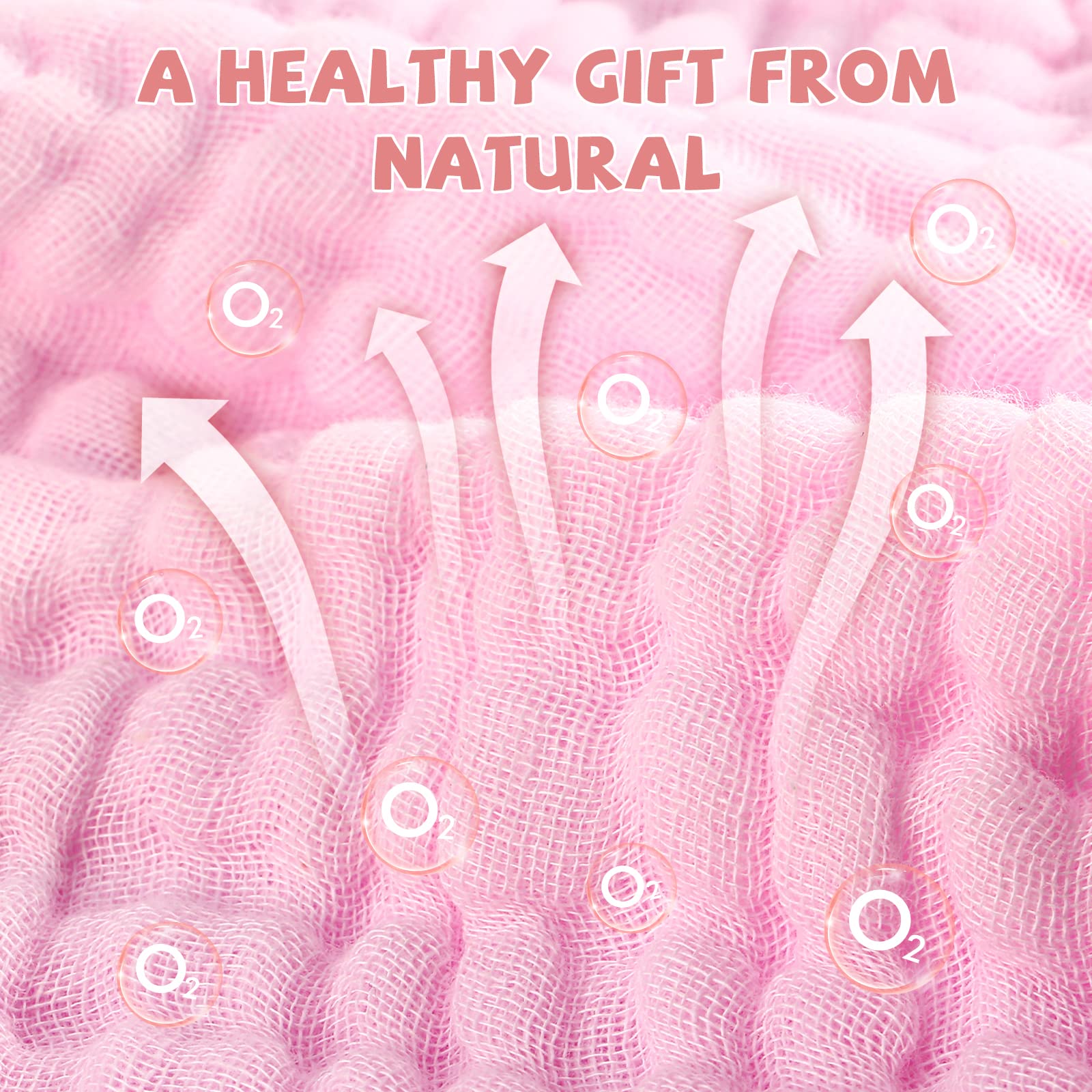 MUKIN burp cloths, pink, handy during feeding