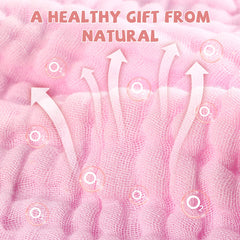 MUKIN burp cloths, pink, handy during feeding