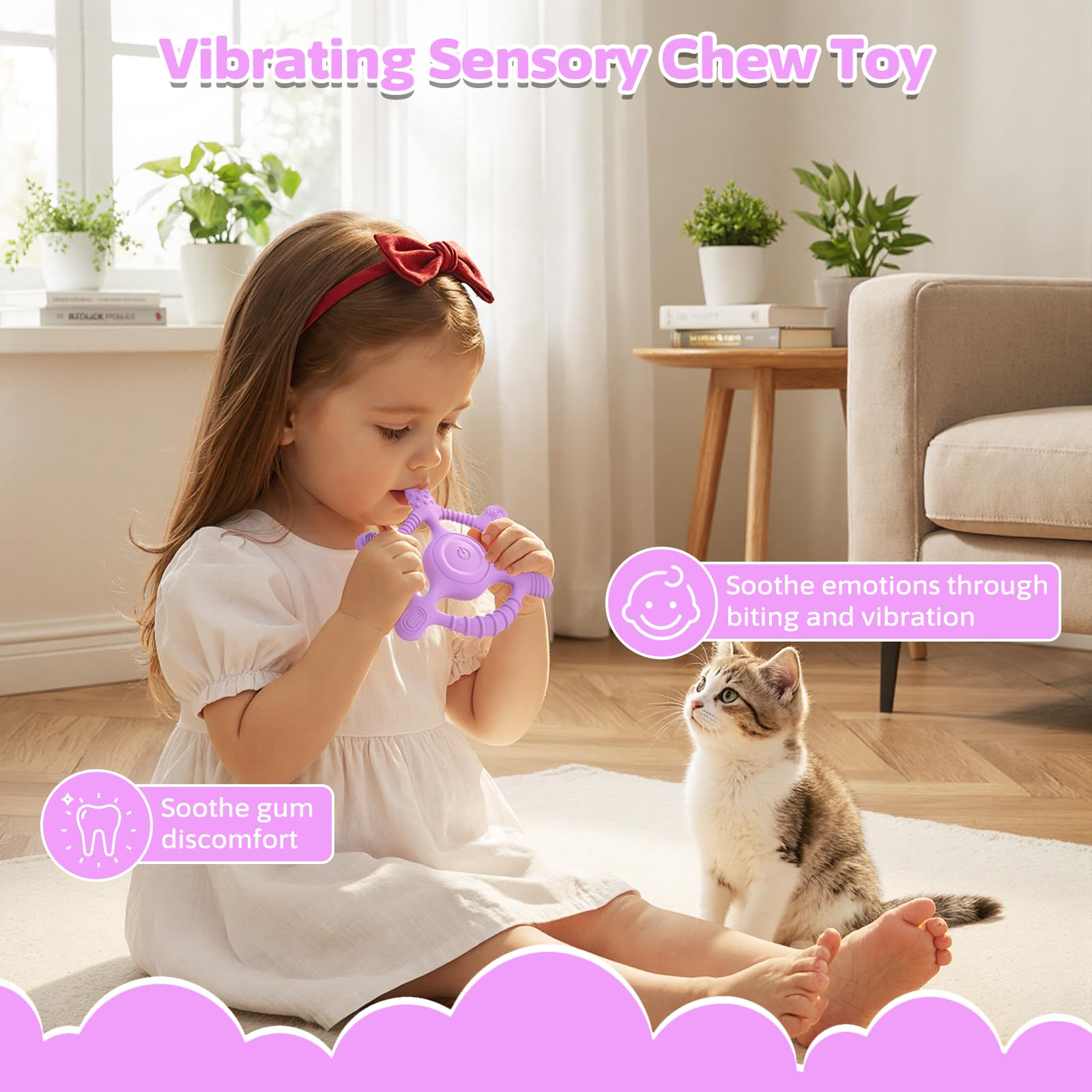 Mukoiber teether uses food-grade silicone free from BPA and phthalates.