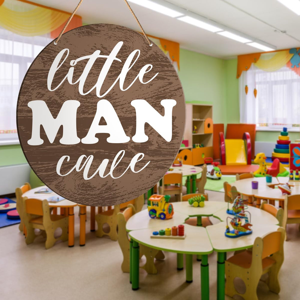 Muktoujaumai little man cave sign inspires cozy corners in nurseries.