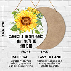 Muktoujaumai sunflower wall decor for bedroom adds warmth and delightful charm.