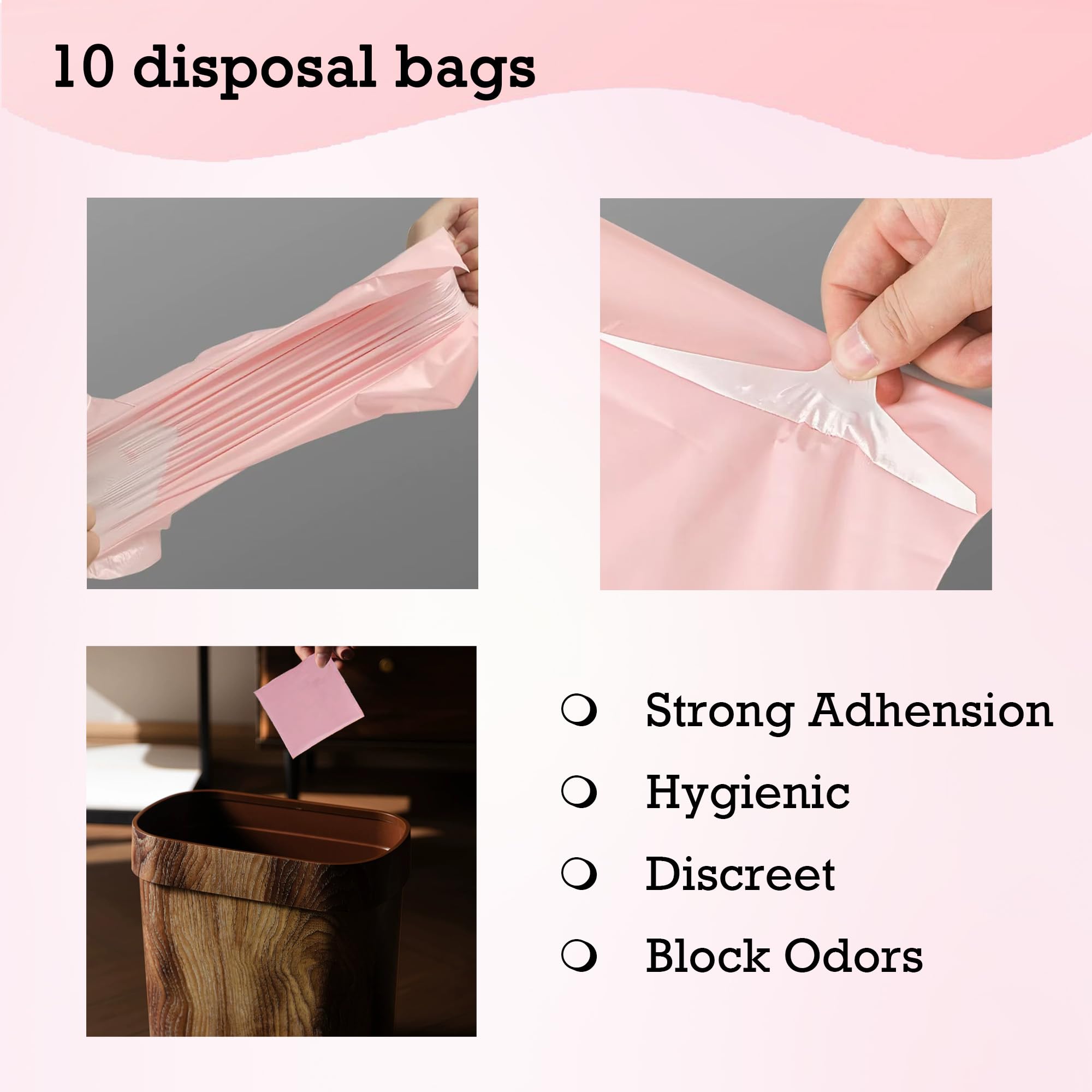 MultipieYo disposal bags enable discreet disposal to keep spaces clean.