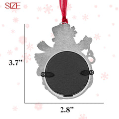 Mulumu snowman ornament hanging loop enables easy tree or window display
