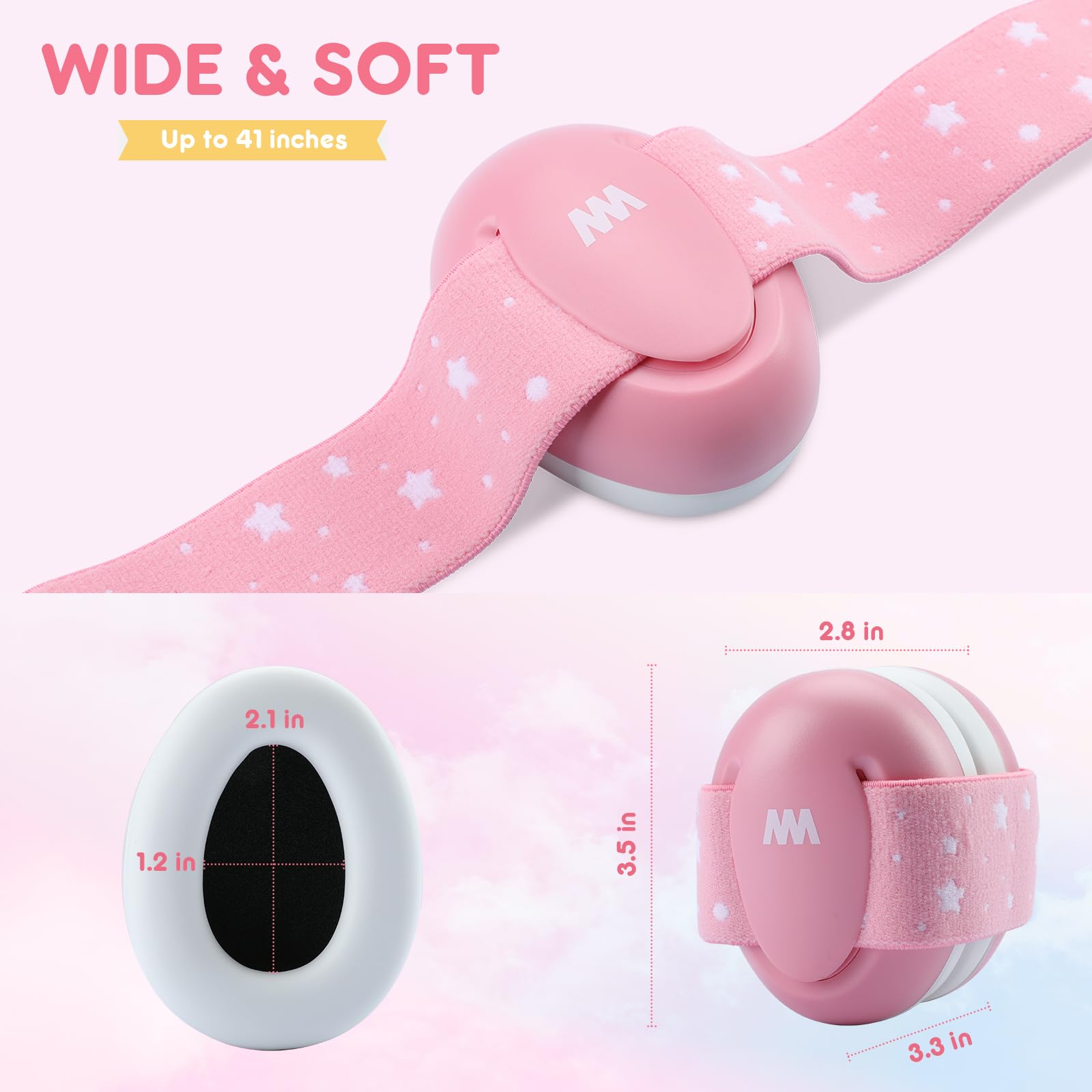 Mumba Baby Ear Protection travel-compact design is easy to carry.