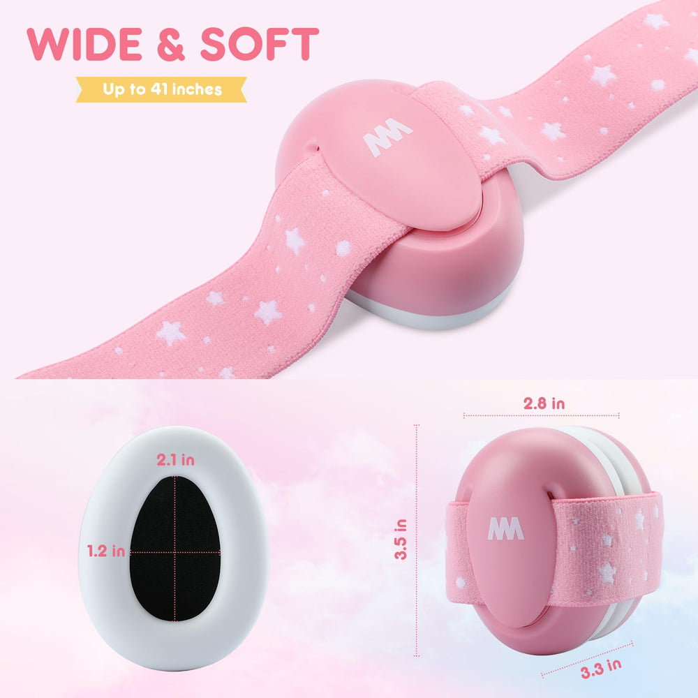 Mumba Baby Ear Protection travel-compact design is easy to carry.