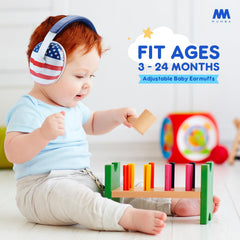Mumba Baby Earmuffs with noise-canceling design help in crowded environments.