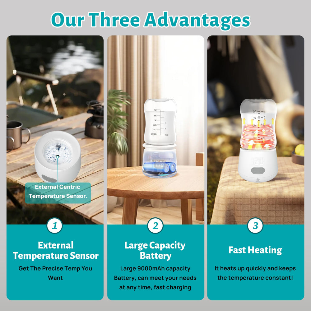 MUMBEE bottle adapters fit Pigeon, Avent Wide-Neck, NUK and Comotomo