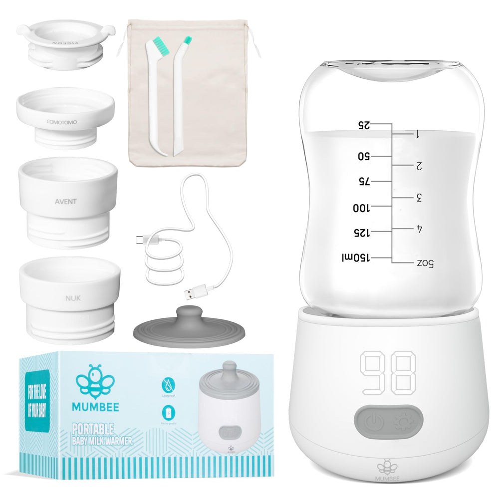 MUMBEE portable bottle warmer on the go heats milk quickly for travel