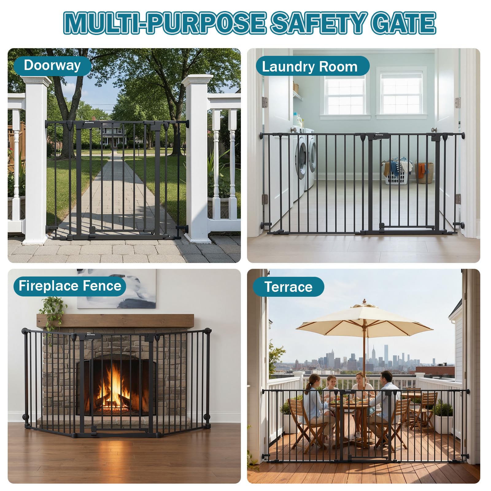 Mumeasy 270-degree hinge connectors enable versatile layouts.