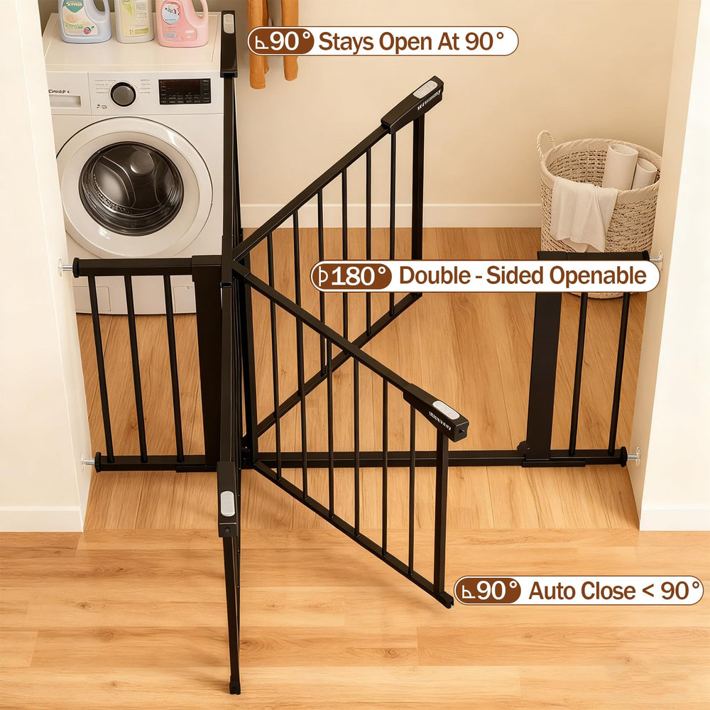 Mumeasy tall 36in height provides reliable barrier against jumping pets.