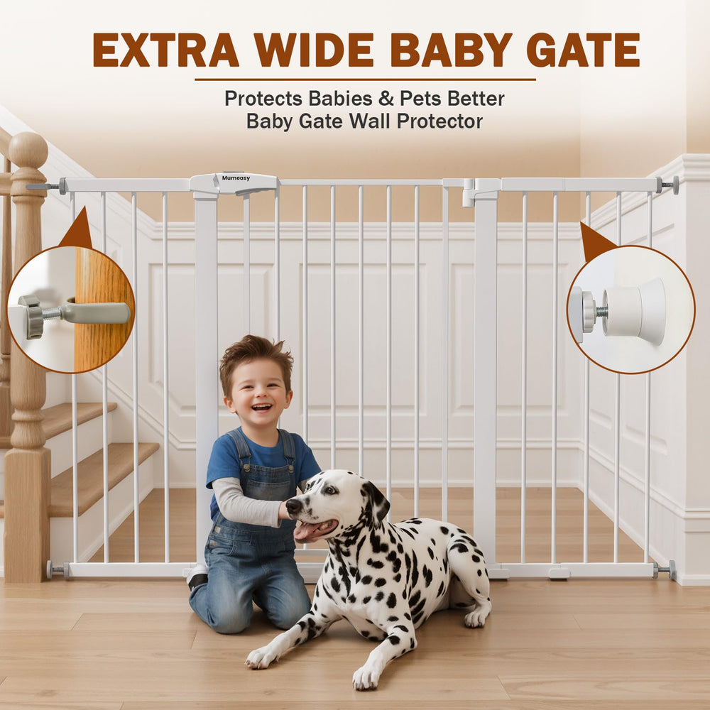 Mumeasy auto-close gate keeps the door secured after passage