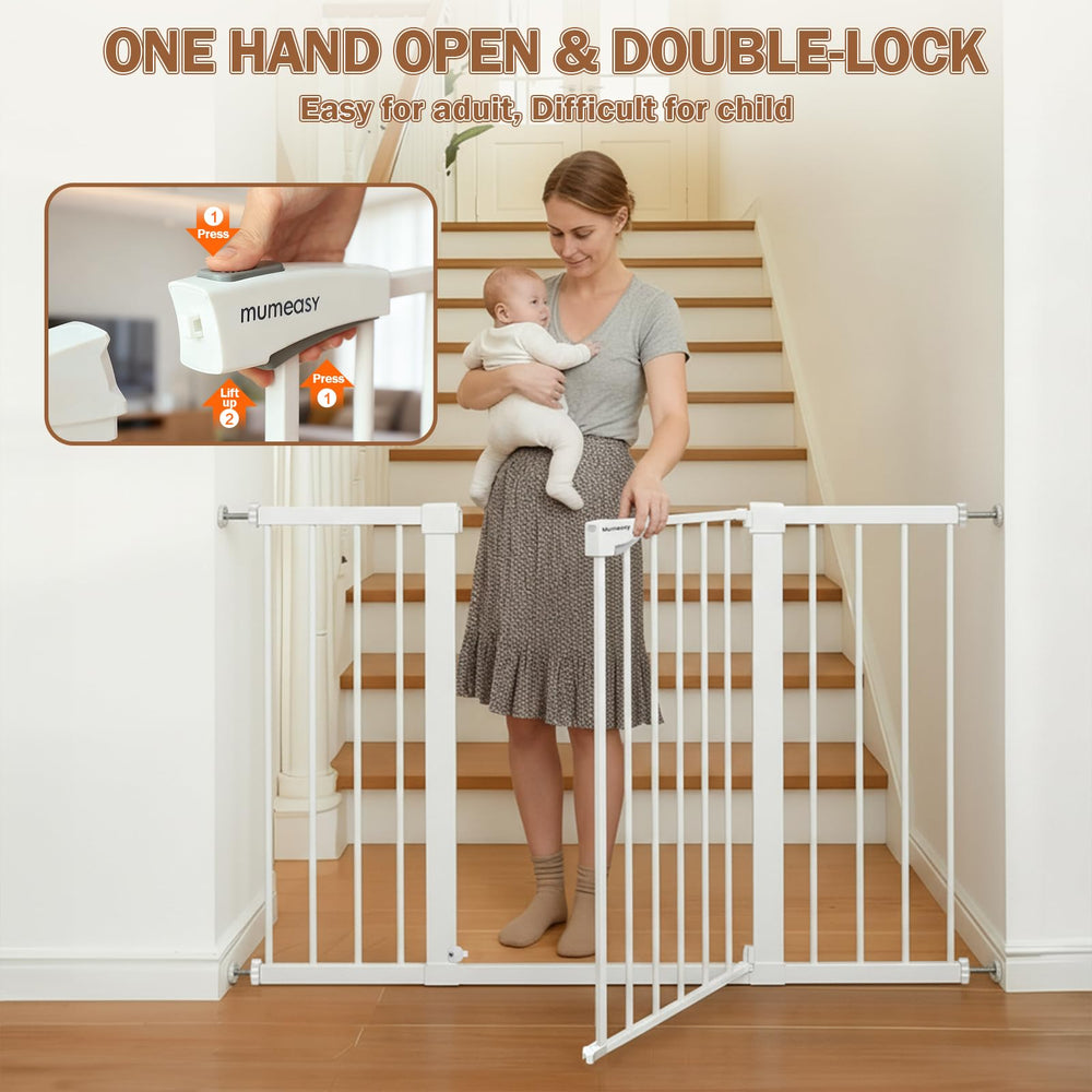 Auto-close feature shown as you pass through the doorway.
