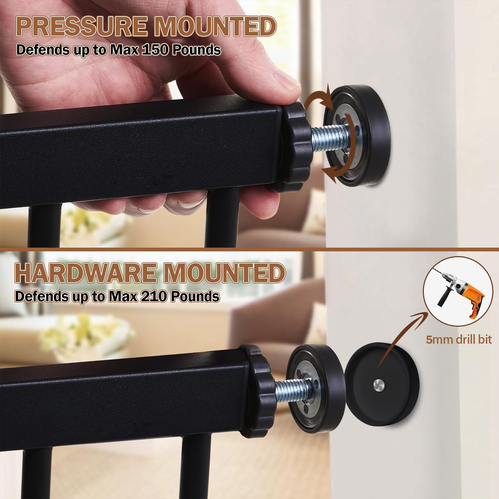 Mumeasy gate installed at stairs for safe access