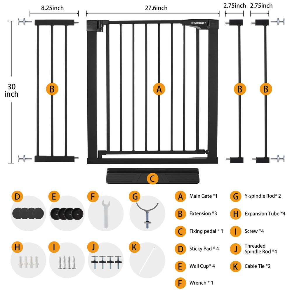 Mumeasy black metal construction offers durable room boundary