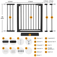 Mumeasy black metal construction offers durable room boundary