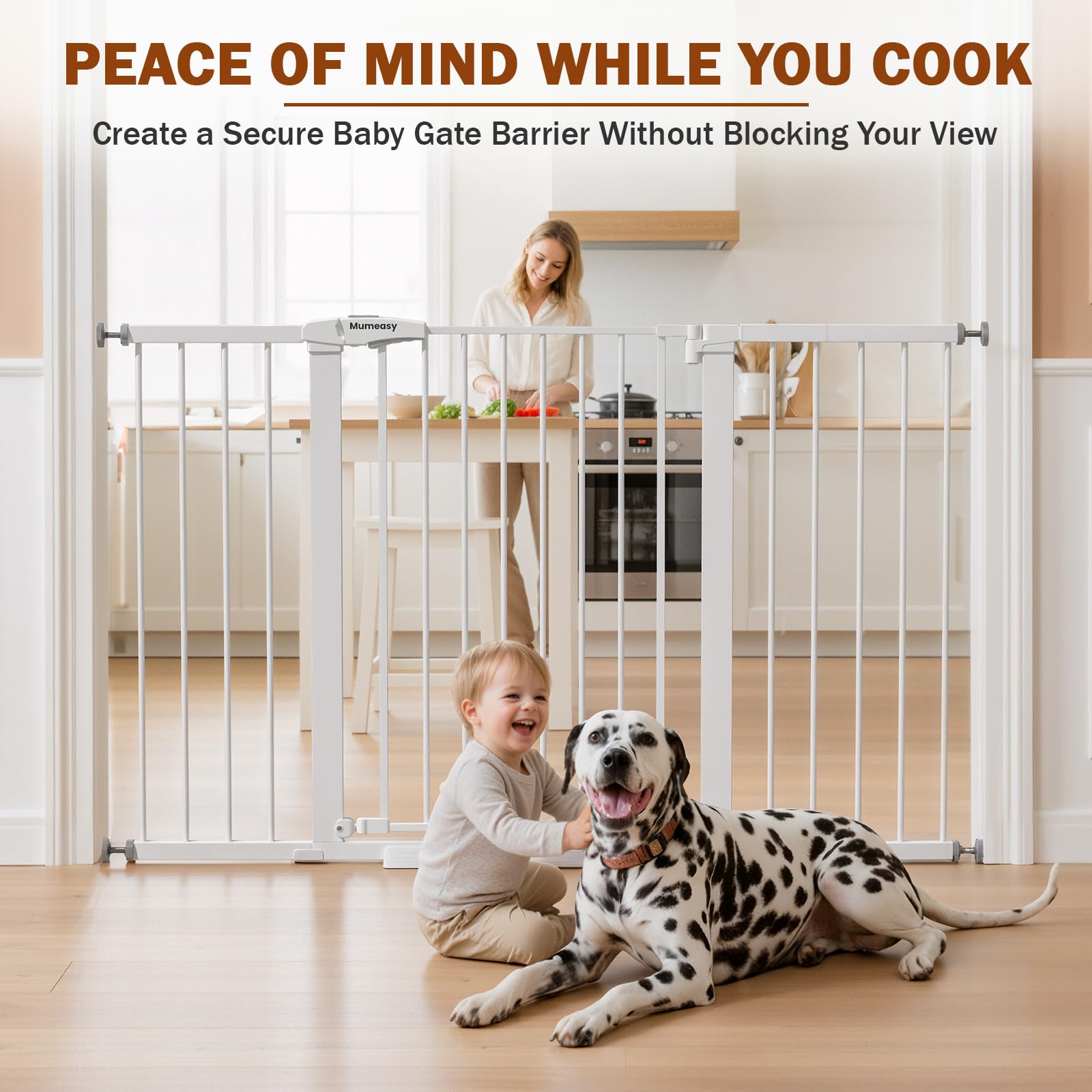 Mumeasy dog and child safety gate suitable for indoor use