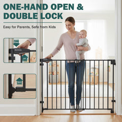 Mumeasy dual-lock system with one-hand operation for busy households.