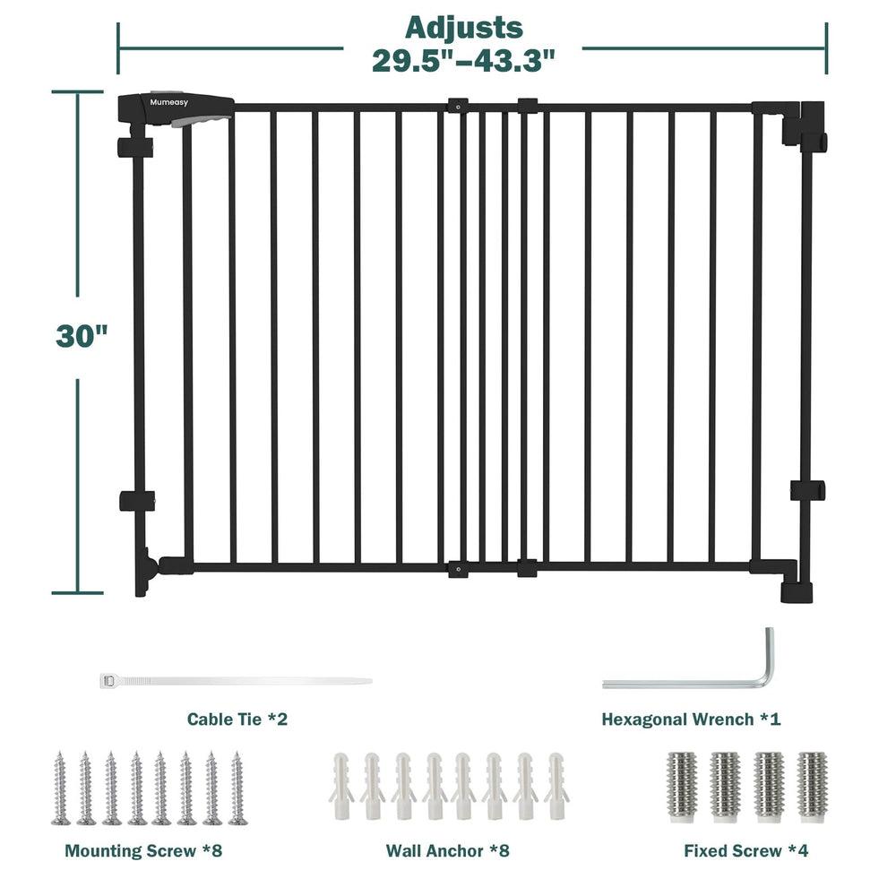 Mumeasy gate fits doorways, kitchens, and living areas for flexible use.
