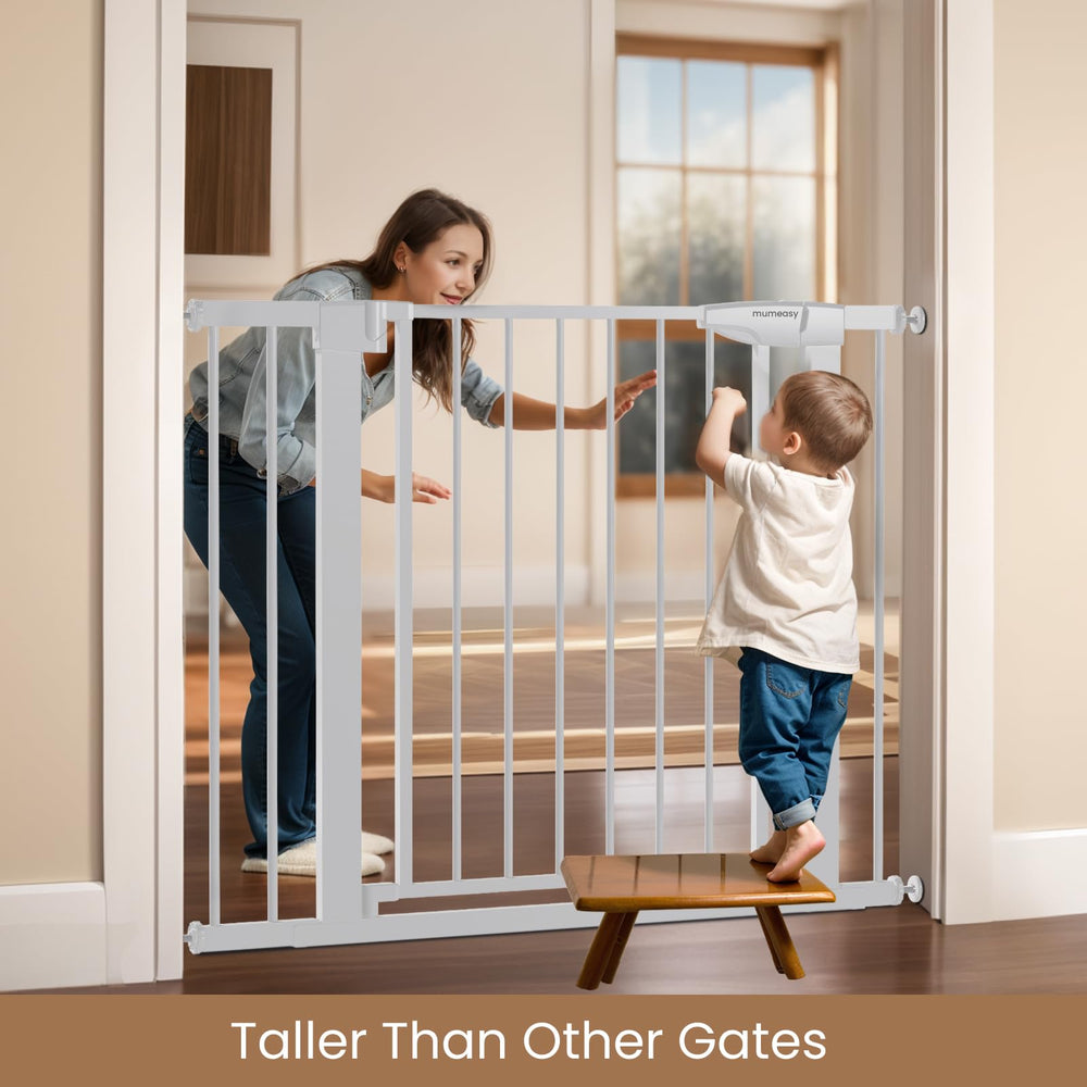 Mumeasy portable dog gate ready for storage after use