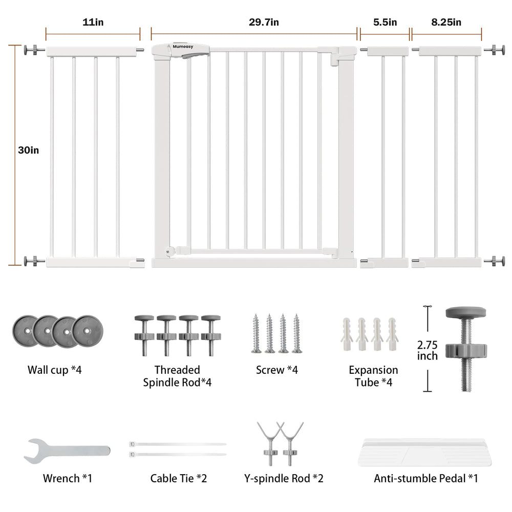 Mumeasy walk-through gate showing one-handed operation for quick, safe access
