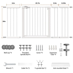 Mumeasy walk-through gate showing one-handed operation for quick, safe access