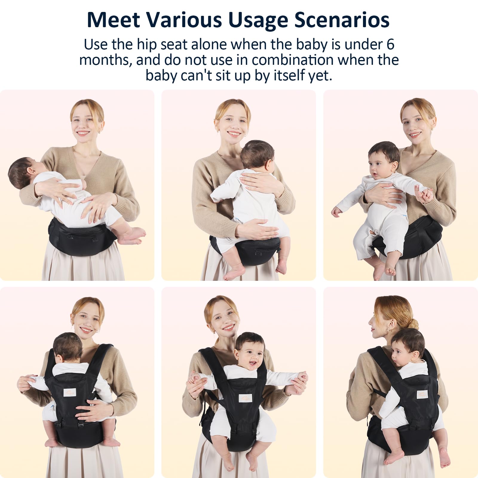 Mumgaroo 6-in-1 carrier setup for growing babies