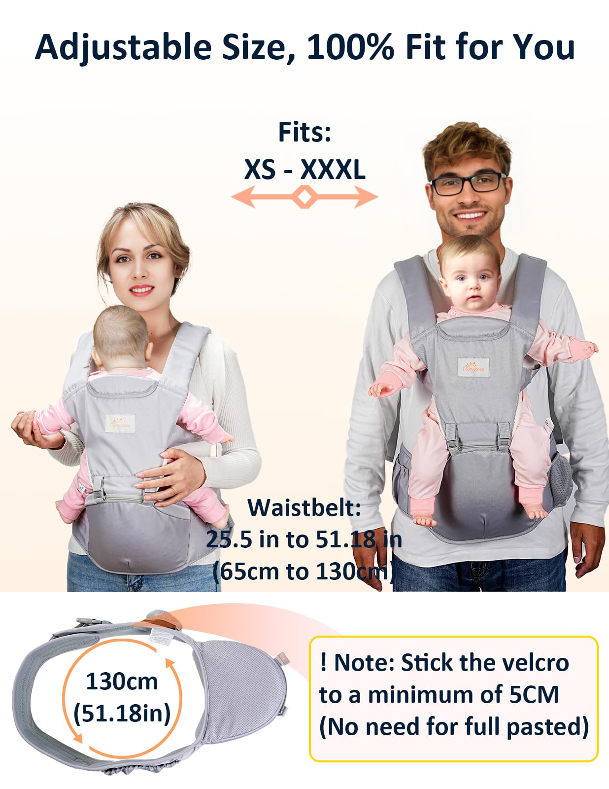 Mumgaroo toddler position illustrates growth-friendly carry options