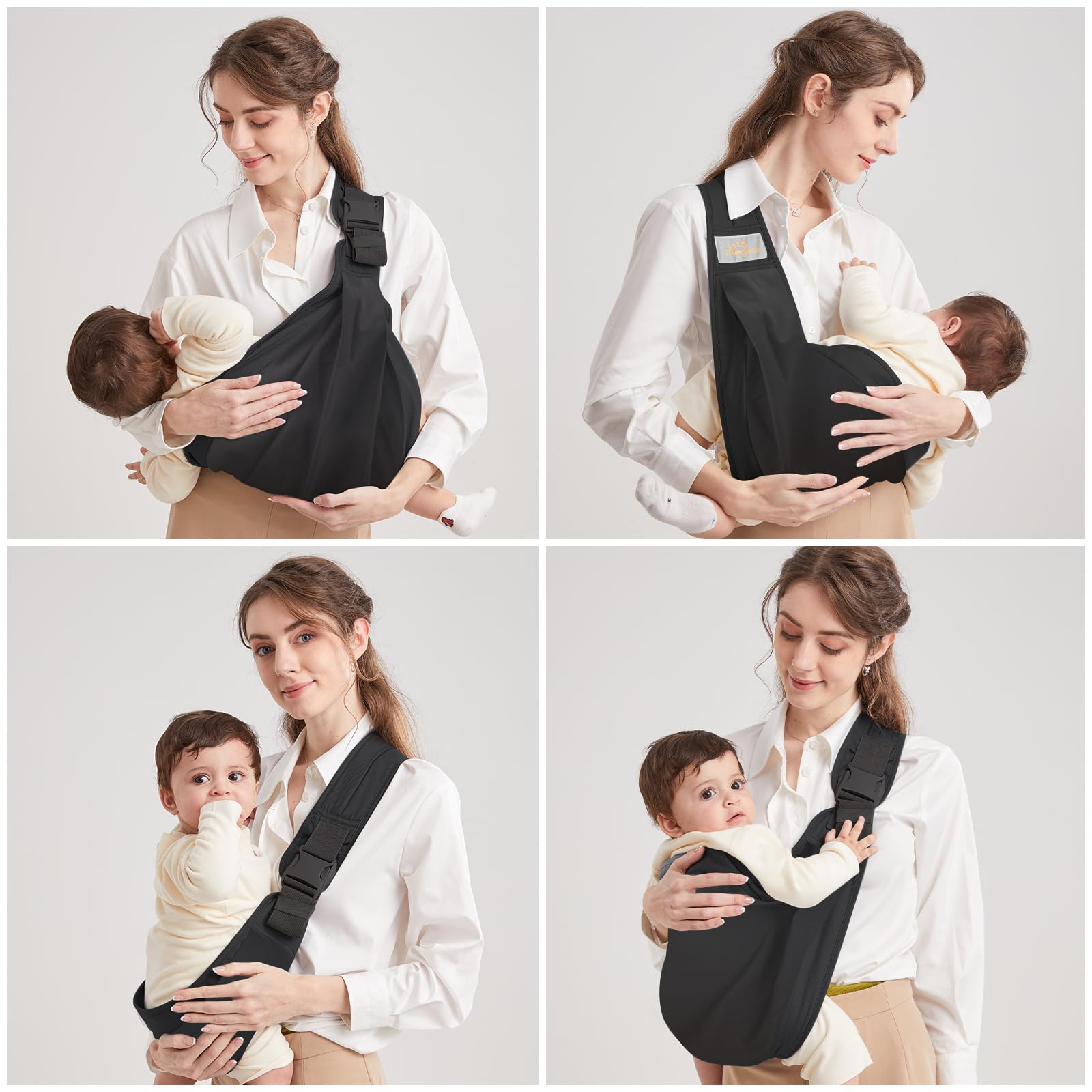 Mumgaroo baby sling on newborn to toddler fit for secure carrying